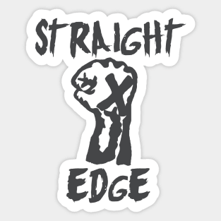 Straight Edge Fist Punk Rock Movement Sticker